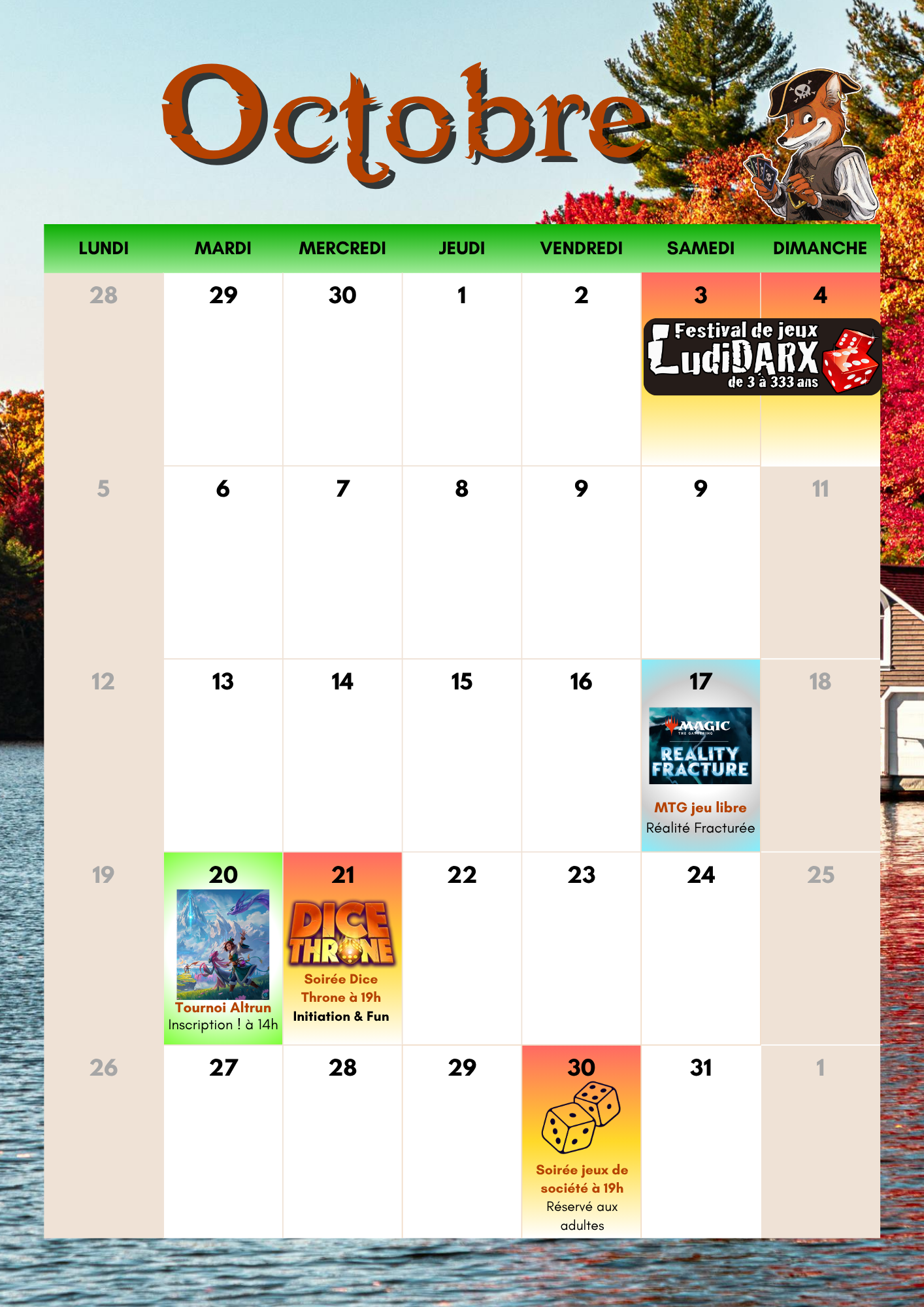 Octobre26 Octobre26planning